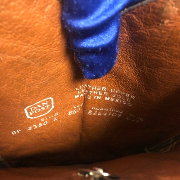 DAN POST BOOTS Handbag Black Leather Suede Fringes - Picture 8 of 8